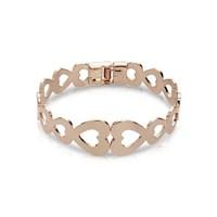 August Woods Outlet Rose Gold Endless Hearts Bangle