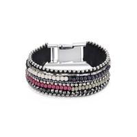 August Woods Black & Pink Opulence Bracelet