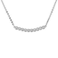 August Woods Silver Curved Bar Necklace