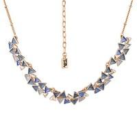 august woods midnight metallics rose blue necklace