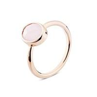 August Woods Blush Pink Glass Rose Gold Ring