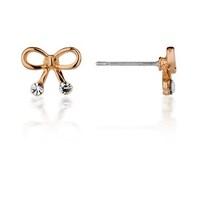 August Woods Petite Rose Gold Bow Earrings