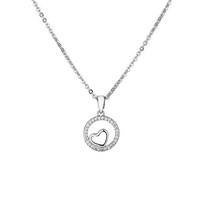 August Woods Circle & Heart Necklace