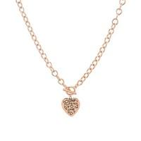 August Woods Rose Gold Scribble T-Bar Necklace
