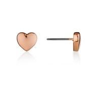 August Woods Rose Gold Petite Heart Studs