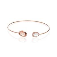 August Woods Champagne Glass Rose Gold Bangle