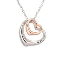 August Woods Rose Gold Mix Heart Necklace