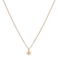 august woods rose gold bolt crystal necklace