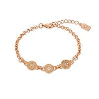 august woods rose gold bolt crystal bracelet