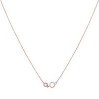 august woods rose gold glass crystal necklace