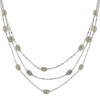 august woods high society cascading chains necklace