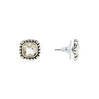 august woods high society square crystal studs