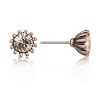 August Woods Rose Gold Peach Crystal Studs