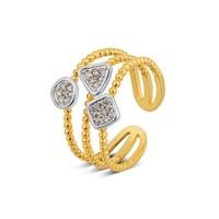 August Woods Silver & Gold Layered Ring