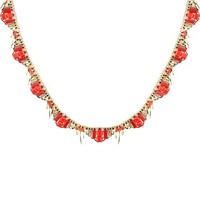 August Woods Red & Gold Necklace
