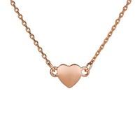 August Woods Rose Gold Petite Heart Necklace