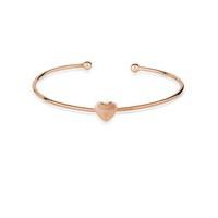 August Woods Rose Gold Petite Heart Bangle