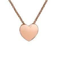 August Woods Rose Gold Heart Necklace