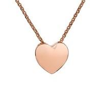 august woods rose gold heart necklace