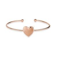 August Woods Rose Gold Heart Bangle