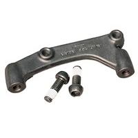 Avid XX Caliper Mounting Bracket Fits 185 mm Front Rotor Tungsten Grey Including 2 x 185 mm Bolts T25 Ti (Post Mount)
