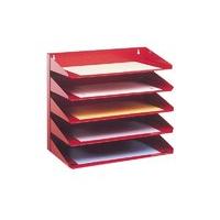 AVERY LETTER RACK 5TIER RED 605