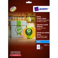 AVERY ROUND GLOSSY PRODUCT LABELS WHITE