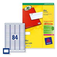 AVERYL MINI LABELS+ 84TV WHITE