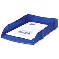 avery desktop letter tray blue dr100blue