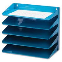 AVERY LETTER RACK 5TIER BLUE 605