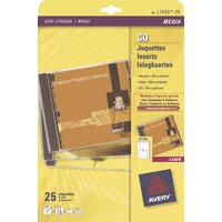 AVERY CD INSERT MATT INKJET WHT J8435-25