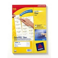 AVERY CLEAR I/JET LAB 99.1X67.7 8/SHEET