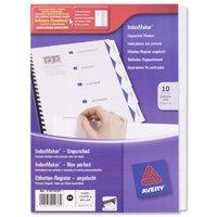 avery index maker divider a4 10 part white unpunched