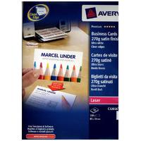 Avery Quick&Clean Double Sided 270gsm Satin Finish Business Cards - 250 Pack