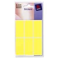 avery packets of labels 50x25mm fluorescent yellow