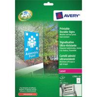 Avery Printable Durable Signs 190x275mm