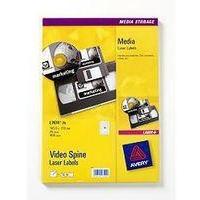 avery video spine label pack of 25 sheets l7674 25