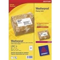 avery weatherproof shipping label 991x57mm pack of 25