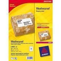 Avery Weatherproof Shipping Label 99.1x67.7mm Pack of 25