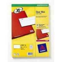 avery clear laser label mini address pack of 25 l7551 25