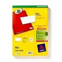 Avery Laser Label 38.1x21.2mm 65 per Sheet Pack of 100