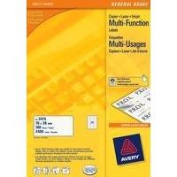 avery multi purpose label 65tv per sheet white pack of 100