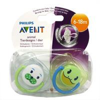 Avent Animal Soothers 2 Pack 6-18m