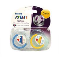Avent Fashion Soothers 2 Pack 0-6m
