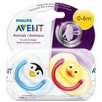 Avent Animal Soothers 2 Pack 0-6m