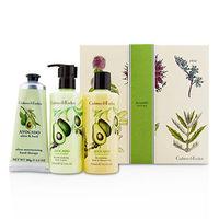 avocado olive basil essentials set bath shower gel 250ml body lotion 2 ...