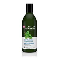 avalon organics bath and shower gel revitalizing peppermint pepp