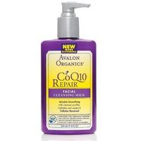 avalon organics wrinkle therapy cleansing milk with coq10 rosehip