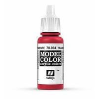 av vallejo model color 17ml transparent red