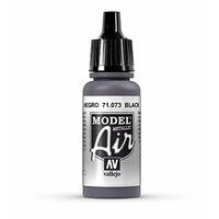 Av Vallejo Model Air 17ml - Black (metallic)